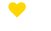 heart icon with three house icons