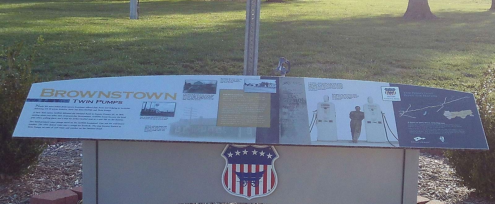 National Road Kiosk in Brownstown Illinois